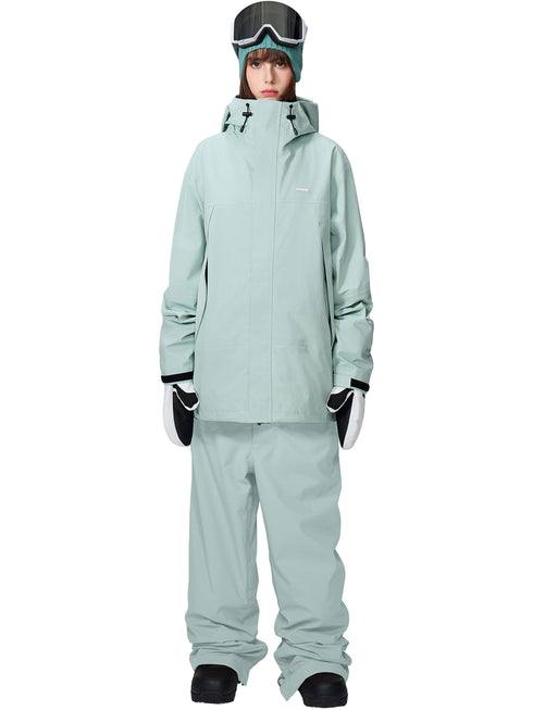 【OUTLET】ASHGREEM スノーボードウェア 上下セット 3レイヤー マウンテンジャケット ソリッドパンツ | AG-30SET