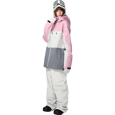 【OUTLET】ASHGREEM スノーボードウェア 上下セット 3レイヤー 3色切替ジャケット ソリッドパンツ | AG-31SET