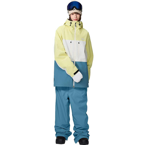 【OUTLET】ASHGREEM スノーボードウェア 上下セット 3レイヤー 3色切替ジャケット ソリッドパンツ | AG-31SET