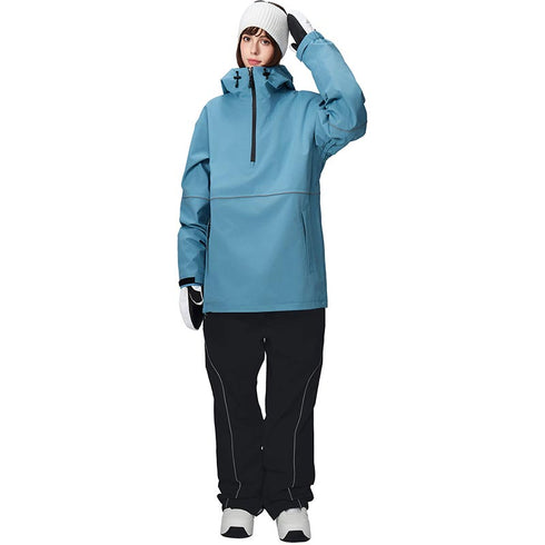 【OUTLET】ASHGREEM スノーボードウェア 上下セット 3レイヤー パイピングプルオーバー パイピングパンツ | AG-36SET