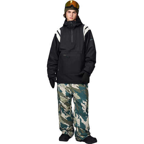 【OUTLET】ASHGREEM スノーボードウェア 上下セット 肩ラインプルオーバー カーゴパンツ | AG-23SET