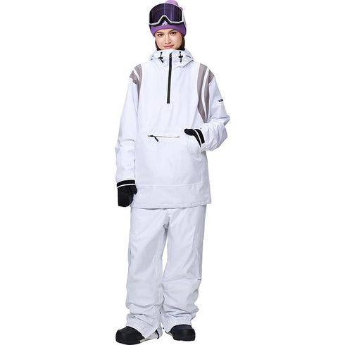 【OUTLET】ASHGREEM スノーボードウェア 上下セット 肩ラインプルオーバー カーゴパンツ | AG-23SET