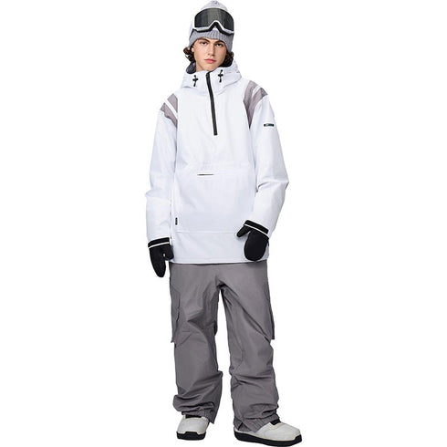 【OUTLET】ASHGREEM スノーボードウェア 上下セット 肩ラインプルオーバー カーゴパンツ | AG-23SET