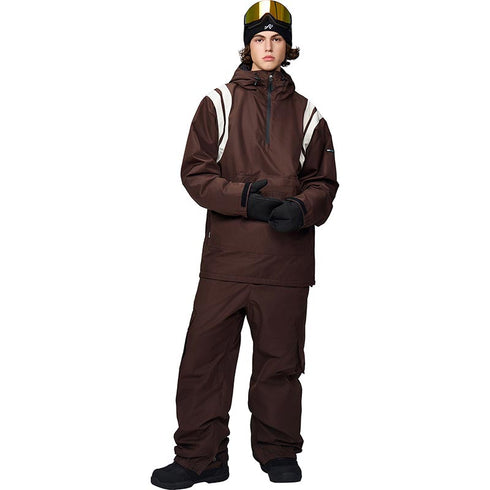 【OUTLET】ASHGREEM スノーボードウェア 上下セット 肩ラインプルオーバー カーゴパンツ | AG-23SET