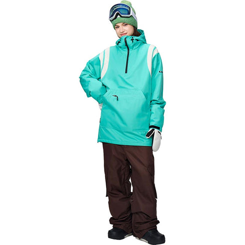 【OUTLET】ASHGREEM スノーボードウェア 上下セット 肩ラインプルオーバー カーゴパンツ | AG-23SET