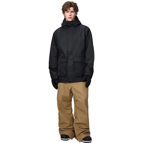 【OUTLET】ASHGREEM スノーボードウェア カーゴポケットジャケット 上下セット | AG-25SET