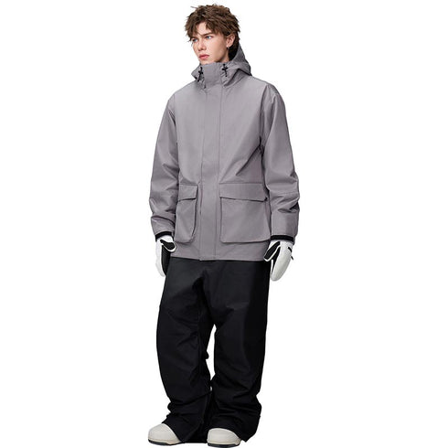 【OUTLET】ASHGREEM スノーボードウェア カーゴポケットジャケット 上下セット | AG-25SET