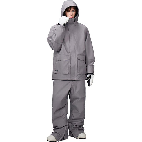 【OUTLET】ASHGREEM スノーボードウェア カーゴポケットジャケット 上下セット | AG-25SET