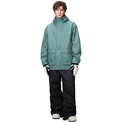 【OUTLET】ASHGREEM スノーボードウェア カーゴポケットジャケット 上下セット | AG-25SET