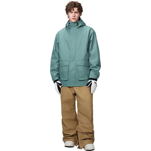 【OUTLET】ASHGREEM スノーボードウェア カーゴポケットジャケット 上下セット | AG-25SET