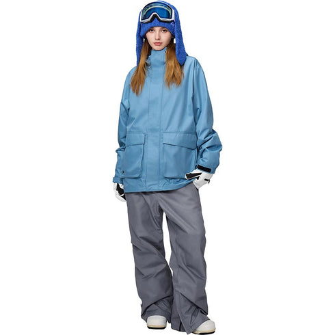 【OUTLET】ASHGREEM スノーボードウェア カーゴポケットジャケット 上下セット | AG-25SET