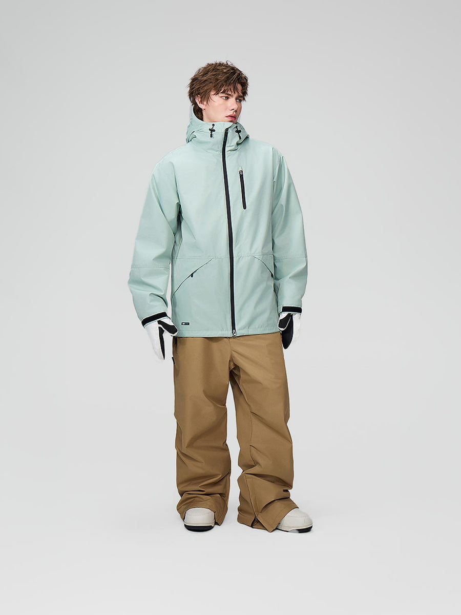 OUTLET】ASHGREEM スノーボードウェア 止水ファスナージャケット 上下