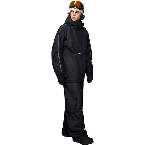 【OUTLET】ASHGREEM スノーボードウェア ショルダーパイピングプルオーバー 上下セット | AG-12SET