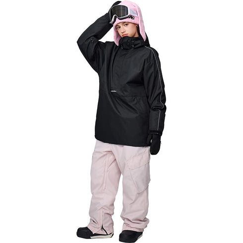 【OUTLET】ASHGREEM スノーボードウェア ショルダーパイピングプルオーバー 上下セット | AG-12SET