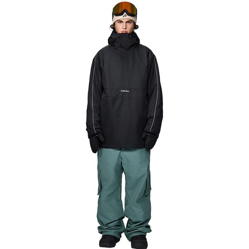 【OUTLET】ASHGREEM スノーボードウェア ショルダーパイピングプルオーバー 上下セット | AG-12SET