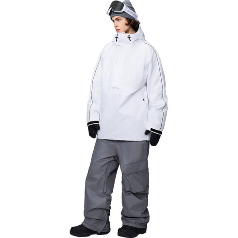 【OUTLET】ASHGREEM スノーボードウェア ショルダーパイピングプルオーバー 上下セット | AG-12SET