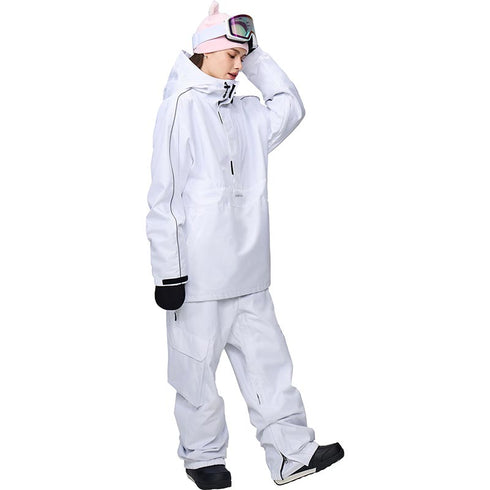 【OUTLET】ASHGREEM スノーボードウェア ショルダーパイピングプルオーバー 上下セット | AG-12SET