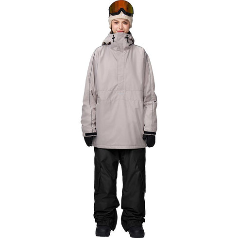 【OUTLET】ASHGREEM スノーボードウェア ショルダーパイピングプルオーバー 上下セット | AG-12SET