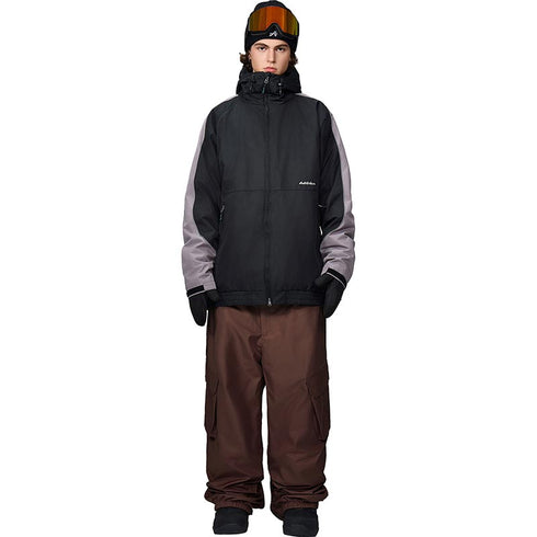 【OUTLET】ASHGREEM スノーボードウェア 上下セット ラグランジャケット カーゴパンツ | AG-13SET