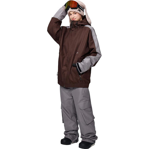 【OUTLET】ASHGREEM スノーボードウェア 上下セット ラグランジャケット カーゴパンツ | AG-13SET