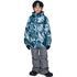 【OUTLET】ASHGREEM スノーボードウェア 上下セット ジュニア プリントジャケット サスペンダーパンツ | AJR-51SET