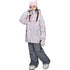 【OUTLET】ASHGREEM スノーボードウェア 上下セット ジュニア プリントジャケット サスペンダーパンツ | AJR-51SET
