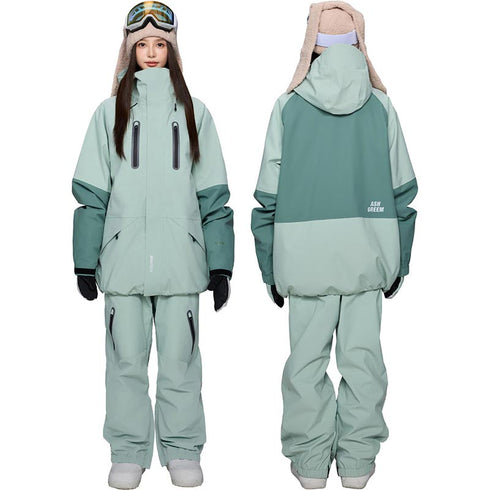 ASHGREEM スノーボードウェア 上下セット 3レイヤー 切り返しジャケット 切り返しパンツ | AG-41SET