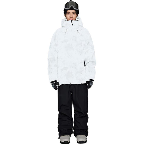 ASHGREEM スノーボードウェア 上下セット 3レイヤー プリントジャケット プリントパンツ | AG-43SET