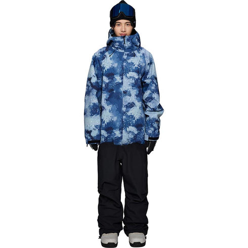 ASHGREEM スノーボードウェア 上下セット 3レイヤー プリントジャケット プリントパンツ | AG-43SET