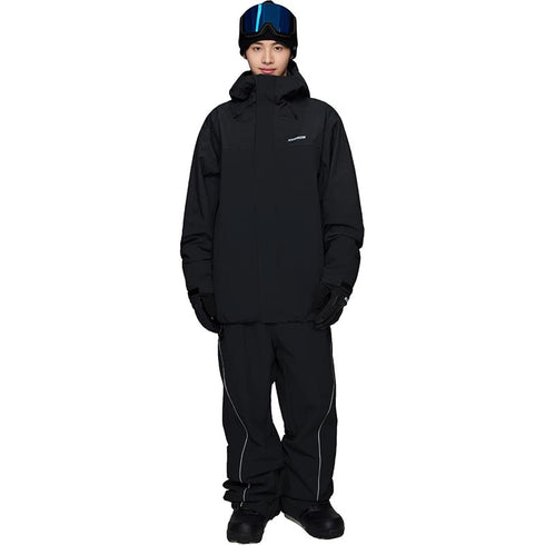 ASHGREEM スノーボードウェア 上下セット 3レイヤー マウンテンジャケット パイピングパンツ | AG-44SET