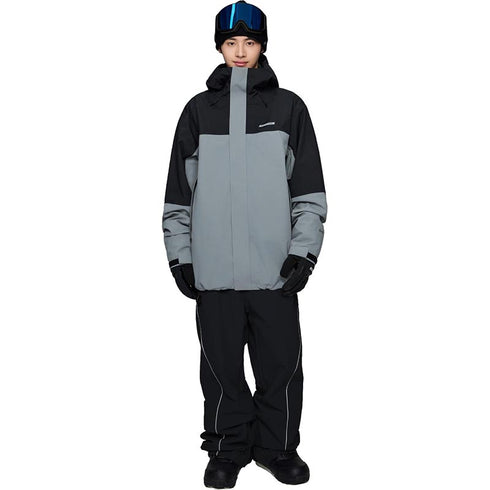 ASHGREEM スノーボードウェア 上下セット 3レイヤー マウンテンジャケット パイピングパンツ | AG-44SET