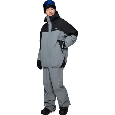 ASHGREEM スノーボードウェア 上下セット 3レイヤー マウンテンジャケット パイピングパンツ | AG-44SET