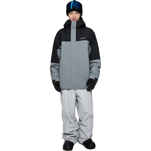 ASHGREEM スノーボードウェア 上下セット 3レイヤー マウンテンジャケット パイピングパンツ | AG-44SET