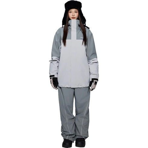 ASHGREEM スノーボードウェア 上下セット 3レイヤー マウンテンジャケット パイピングパンツ | AG-44SET