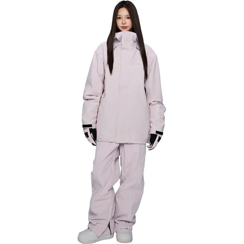 ASHGREEM スノーボードウェア 上下セット 3レイヤー マウンテンジャケット パイピングパンツ | AG-44SET