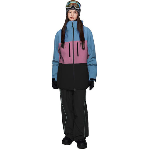 ASHGREEM スノーボードウェア 上下セット 3レイヤー 3色ジャケット パイピングパンツ | AG-45SET