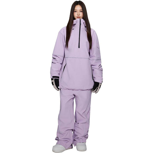 ASHGREEM スノーボードウェア 上下セット 3レイヤー パイピングプルオーバージャケット パイピングパンツ | AG-46SET