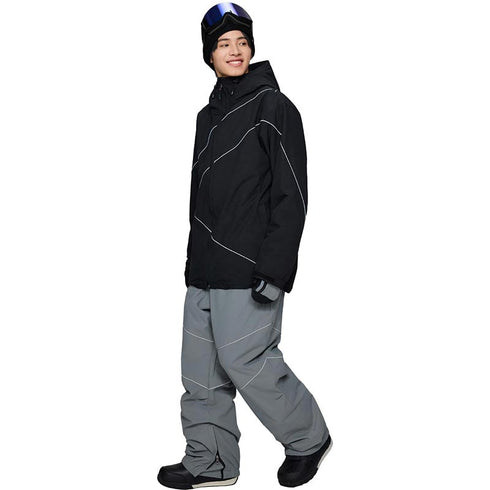 ASHGREEM スノーボードウェア 上下セット パイピングジャケット パイピングパンツ | AG-50SET