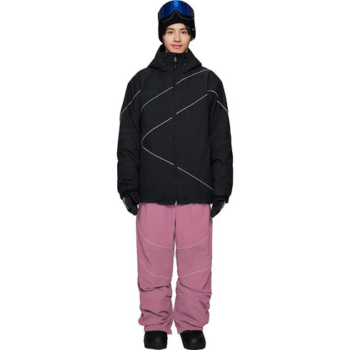 ASHGREEM スノーボードウェア 上下セット パイピングジャケット パイピングパンツ | AG-50SET