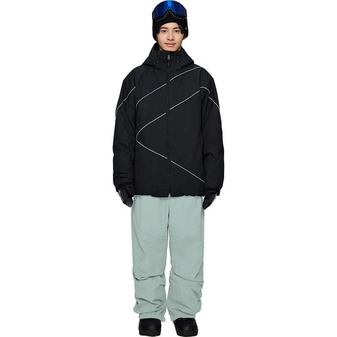 ASHGREEM スノーボードウェア 上下セット パイピングジャケット パイピングパンツ | AG-50SET