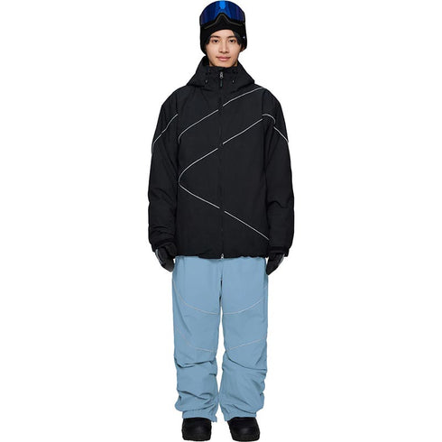 ASHGREEM スノーボードウェア 上下セット パイピングジャケット パイピングパンツ | AG-50SET