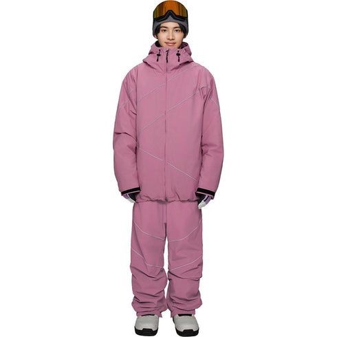 ASHGREEM スノーボードウェア 上下セット パイピングジャケット パイピングパンツ | AG-50SET