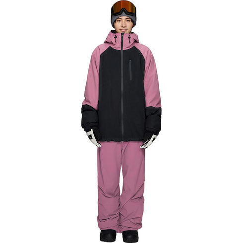 ASHGREEM スノーボードウェア 上下セット ラグランジャケット ソリッドパンツ | AG-61SET