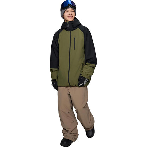 ASHGREEM スノーボードウェア 上下セット ラグランジャケット ソリッドパンツ | AG-61SET