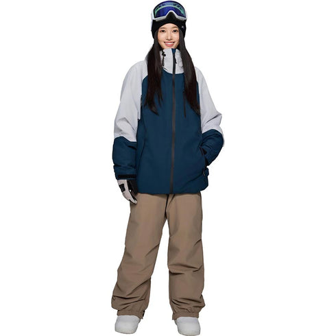 ASHGREEM スノーボードウェア 上下セット ラグランジャケット ソリッドパンツ | AG-61SET