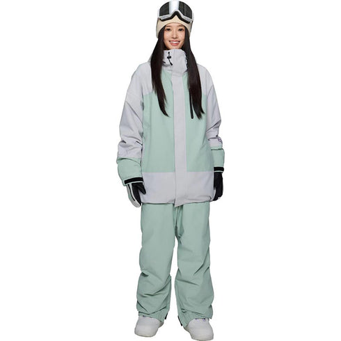 ASHGREEM スノーボードウェア 上下セット パターンジャケット ソリッドパンツ | AG-63SET