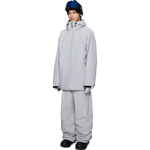 ASHGREEM スノーボードウェア 上下セット 袖ラインパイピングジャケット バギーパンツ | AG-64SET