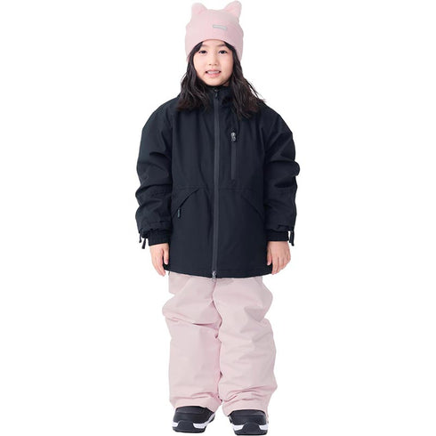 ASHGREEM スノーボードウェア 上下セット ジュニア ソリッドジャケット サスペンダーパンツ | AJR-72SET
