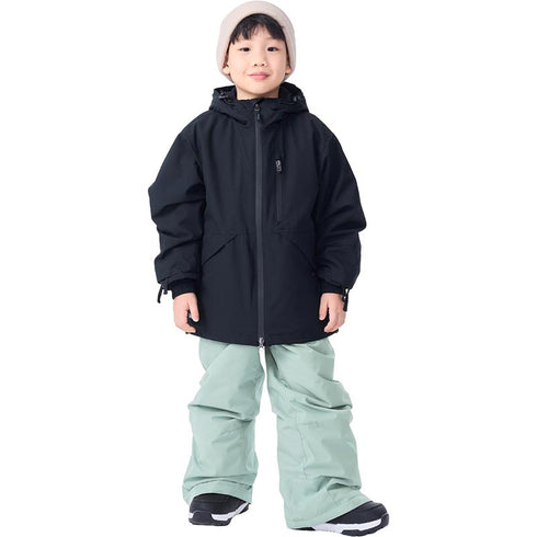 ASHGREEM スノーボードウェア 上下セット ジュニア ソリッドジャケット サスペンダーパンツ | AJR-72SET