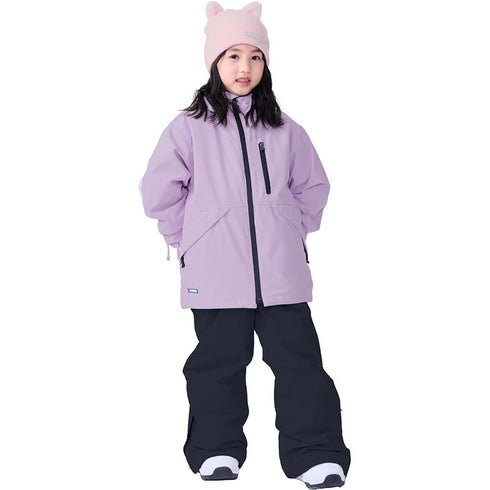 ASHGREEM スノーボードウェア 上下セット ジュニア ソリッドジャケット サスペンダーパンツ | AJR-72SET